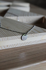 Náhrdelníky - minimalistický náhrdelník z ocele - 13360690_