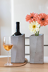 Nádoby - Betónový chladič na víno - CONCRETE WINE COOLER - 13361083_
