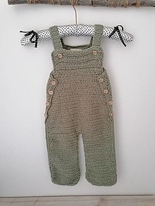 Detské oblečenie - Háčkované nohavice na traky - 13362491_