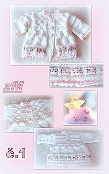 Detské oblečenie - Baby maličké,ale milučké svetríky. (MODEL č.1, 0 - 3 mesiace) - 13361493_