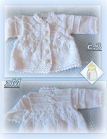 Detské oblečenie - Baby maličké,ale milučké svetríky. (MODEL č.3, 0 - 3 mesiace) - 13362099_