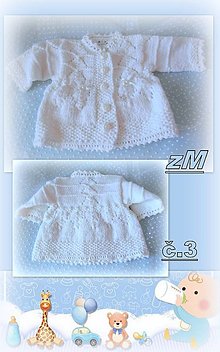Detské oblečenie - Baby maličké,ale milučké svetríky. (MODEL č.3, 3 - 6  mesiacov) - 13362106_