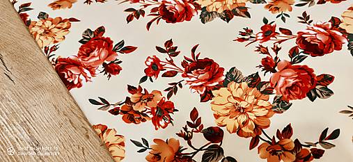 Textil - Kostýmovka - Ruže I - cena za 10 cm - 13365423_