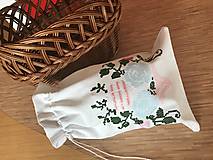 Úžitkový textil - Unikátne vrecúško z ručne tkaného ľanu - 13364043_