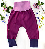 Detské oblečenie - L Ú K A... JARné/zimné softshelLOVE nohavice - 13363941_