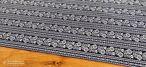 Textil - Bavlnená látka -Modrotlač kvety- cena za 10 centimetrov - 13369123_