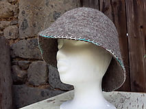 Úžitkový textil - plstená čiapka do sauny - kamenná - 13368301_