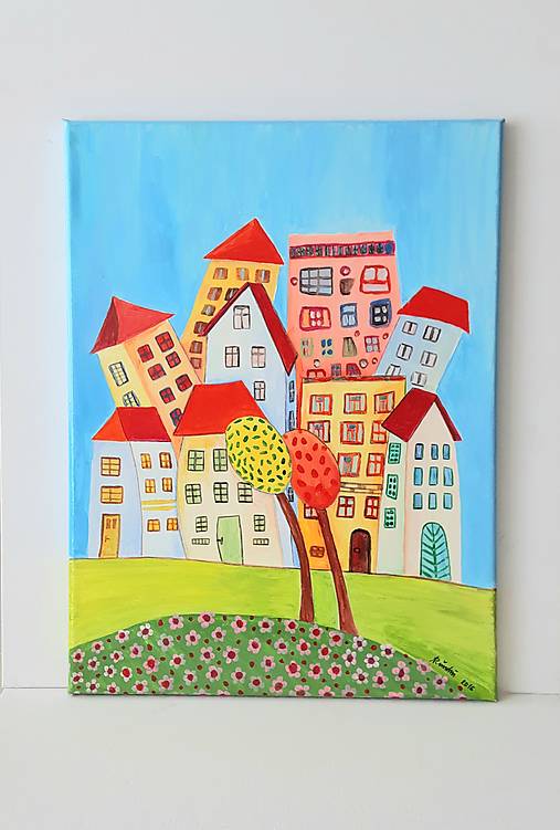 Obrazy - Obraz : Mesto, 30 x 40 cm - 13368077_