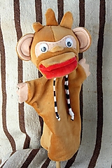 Hračky - Maňuška. Zvieratko Opičiak Ferdo - 13368243_