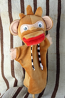 Hračky - Maňuška. Zvieratko Opičiak Ferdo - 13368243_