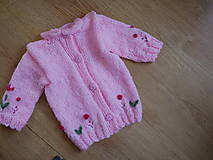 Detské oblečenie - ružový svetrík - cca 1/2 roka - 13371348_