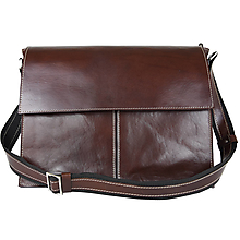 Pánske tašky - Kožená aktovka z prírodnej kože v tmavo hnedej farbe - bez držadla - 13374908_