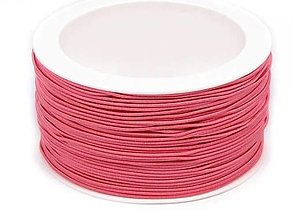 Iný materiál - Guľatá guma 1,2 mm (5m) - ružová - 13373090_