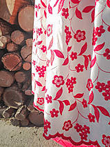 Šaty - Letné madeirové šaty (rôzne varianty) (červeno-biela) - 13375684_
