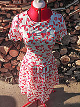 Šaty - Letné madeirové šaty (rôzne varianty) (červeno-biela) - 13375688_