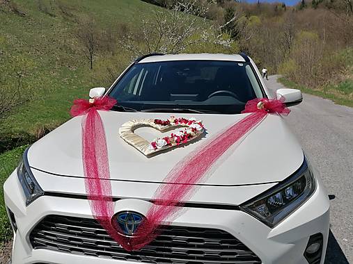 Dekorácie - Špeciálna cena: maxi srdce BORDO - 13372746_