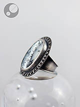 Prstene - Strieborný prteň s dendritickým opálom - 13379205_