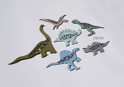 Dekorácie - Poznávanie dinosaurov-SKLADOM - 13377196_