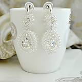 Sady šperkov - Perlovo krištáľový svadobný set (Ag925) - 13376090_
