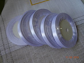 Galantéria - Saténová stuha biela 10 MM - 13377261_