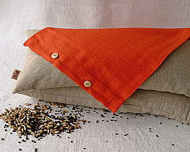 Úžitkový textil - Návliečka na FILKI šupkový vankúšš 55 cm (terakotová ramia 55x20 cm) - 13377656_