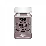 Farby-laky - Dekor paint soft chalky, 100 ml, kriedová farba (country fialová) - 13381098_