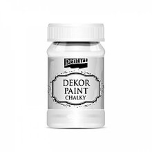 Farby-laky - Dekor paint soft chalky, 100 ml, kriedová farba (biela) - 13380976_