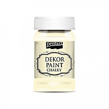 Farby-laky - Dekor paint soft chalky, 100 ml, kriedová farba (slonovina) - 13380980_