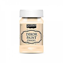 Farby-laky - Dekor paint soft chalky, 100 ml, kriedová farba (marhuľová) - 13380984_