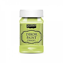 Farby-laky - Dekor paint soft chalky, 100 ml, kriedová farba (pistáciová) - 13381048_