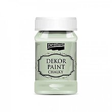 Farby-laky - Dekor paint soft chalky, 100 ml, kriedová farba (country zelená) - 13381051_