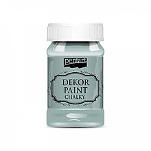 Farby-laky - Dekor paint soft chalky, 100 ml, kriedová farba (country modrá) - 13381059_
