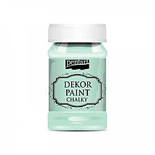 Farby-laky - Dekor paint soft chalky, 100 ml, kriedová farba (mätovozelená) - 13381066_