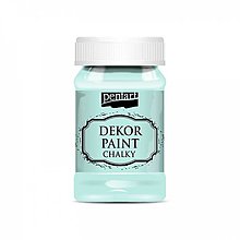 Farby-laky - Dekor paint soft chalky, 100 ml, kriedová farba (zelená patina) - 13381068_