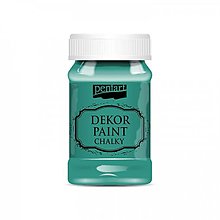 Farby-laky - Dekor paint soft chalky, 100 ml, kriedová farba (borovicová zelená) - 13381074_