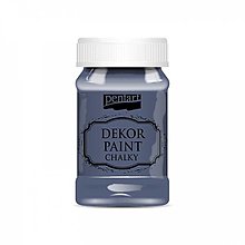 Farby-laky - Dekor paint soft chalky, 100 ml, kriedová farba (indigo atramentová) - 13381078_