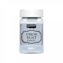 Farby-laky - Dekor paint soft chalky, 100 ml, kriedová farba (ľadovo modrá) - 13381079_