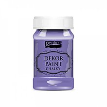 Farby-laky - Dekor paint soft chalky, 100 ml, kriedová farba (fialová) - 13381081_