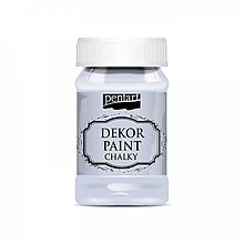 Farby-laky - Dekor paint soft chalky, 100 ml, kriedová farba (holubia sivá) - 13381083_