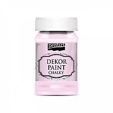 Farby-laky - Dekor paint soft chalky, 100 ml, kriedová farba (čerešňová) - 13381090_