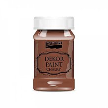 Farby-laky - Dekor paint soft chalky, 100 ml, kriedová farba (hnedá) - 13381103_