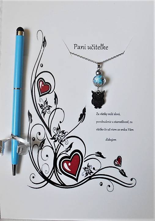  - Pre pani učiteľku II. (Lampwork) - 13380672_