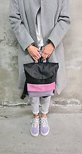 Batohy - Lavender BLackPack kožený ruksačik - 13381127_