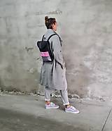 Batohy - Lavender BLackPack kožený ruksačik - 13381152_