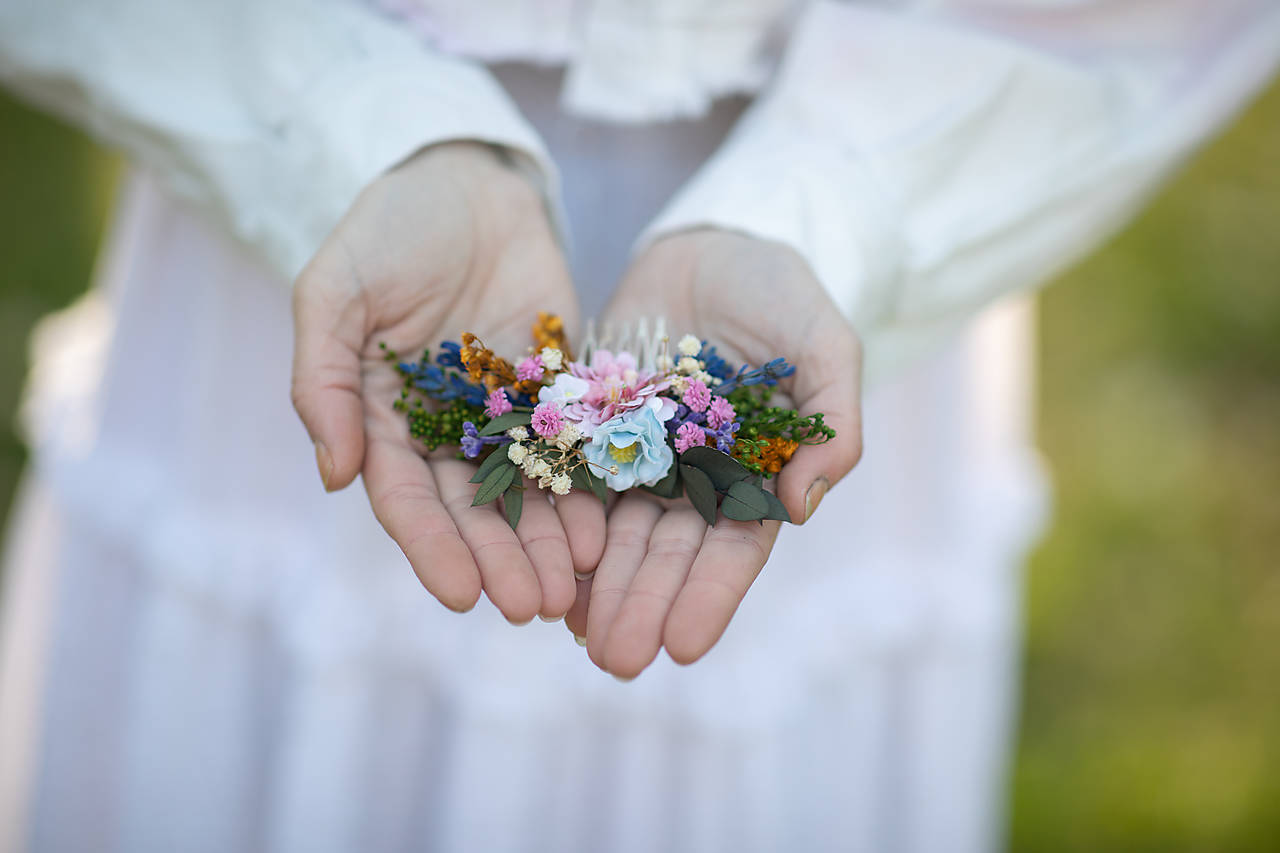 Kvetinový hrebienok "vôňa lúky pri zotmení" 