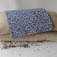 Úžitkový textil - Návliečka na FILKI šupkový vankúšš 35 cm (modrý ornament) - 13379338_