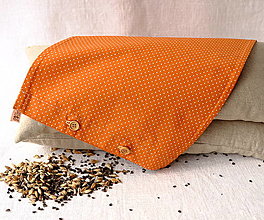 Úžitkový textil - Návliečka na šupkáč 40 cm (Oranžová s bodkami) - 13379415_