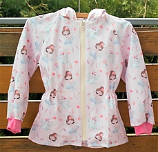 Detské oblečenie - Softshellová letná bundička pre malé baletky - 13384221_