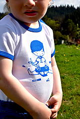 Detské oblečenie - Detské body s ľudovým motívom Šikovník - 13383609_