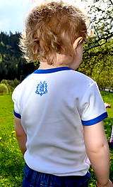 Detské oblečenie - Detské body s ľudovým motívom Šikovník - 13383611_